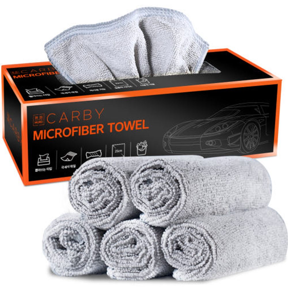 [MURO] CARBY Easy-to-use Microfiber Towels for Cars that can be pulled out like tissues (20 sheets) _ Vehicle Towel, Interior car wash / car supplies / car wash supplies